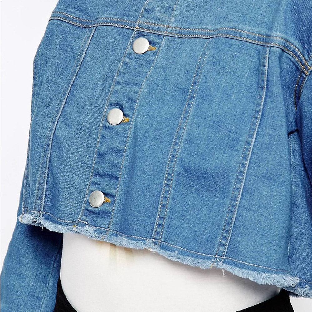 Cut Off Denim Jacket - Picture 3 of 5